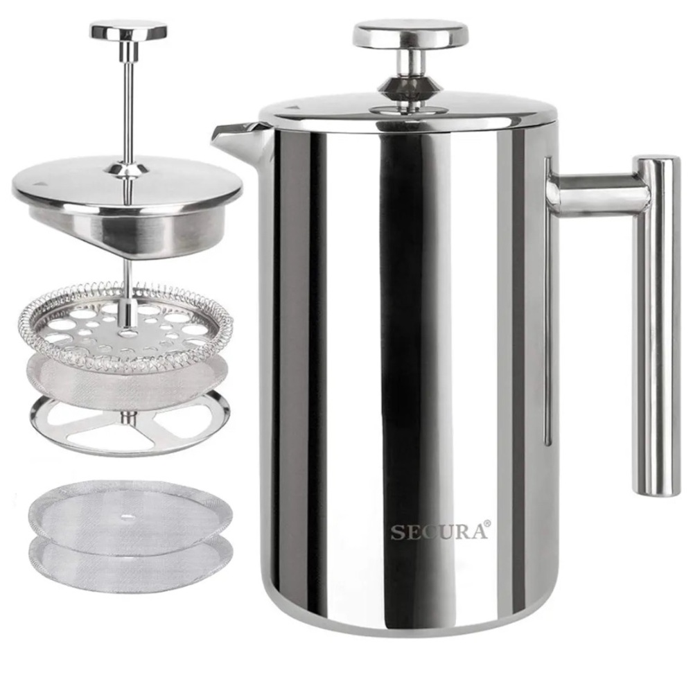 Brand New 17oz French Press Coffee Maker/Silver